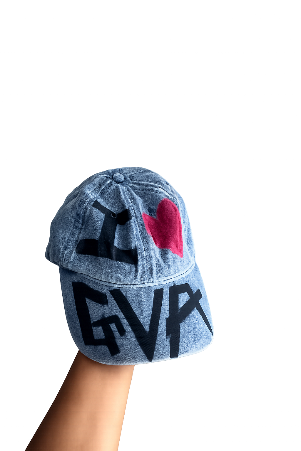 I ❤️ GVA denim hat