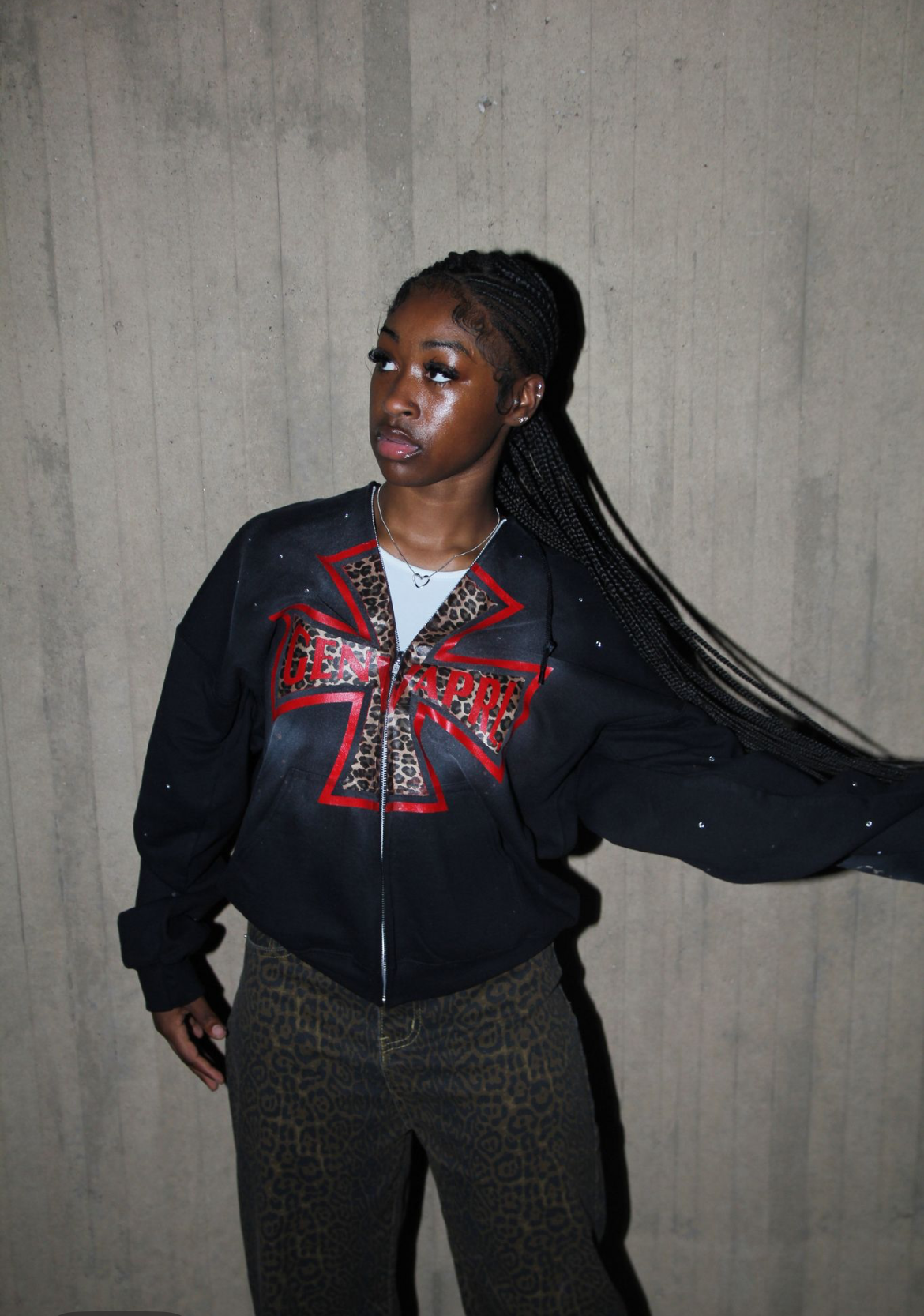Cross Point Zip Up